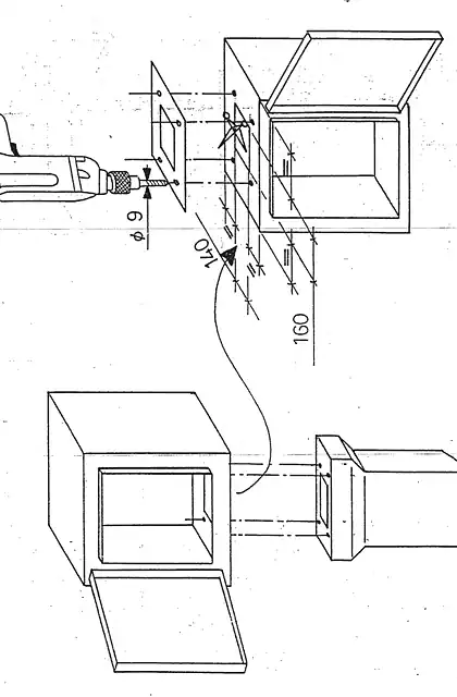 schneider施耐德drill template for floor mounting pillar for PLM54 _64